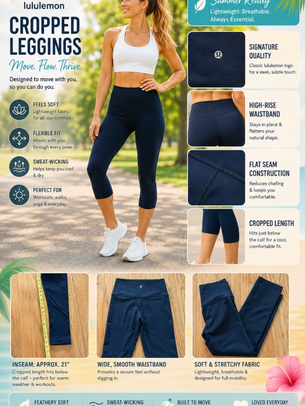 Lululemon cropped leggings